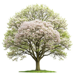 Fototapeta premium isolated tree with flowers