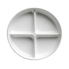 Divided Dish isolated on transparent background.