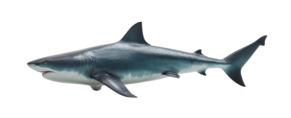 A majestic shark swimming through the ocean.