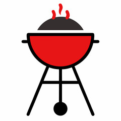 Barbecue Grill Icon  graphic, perfect for digital downloads and creative projects.
