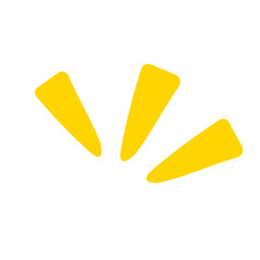 Hand drawn surprise line doodle expression. Flat decorative vector design isolated illustration.	