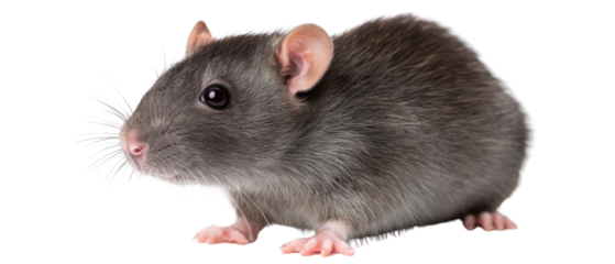 Close-up of a curious brown rat.