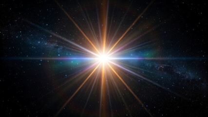 Radiant Starburst in Cosmic Darkness A Celestial Light Show