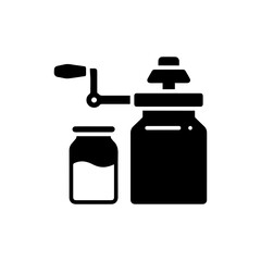 Hand-Cranked Milk Separator with Containers for Milk and Cream