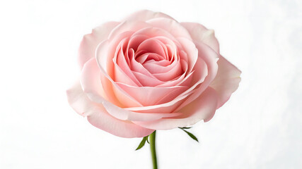 Fototapeta premium Elegant Pink Rose Blossom A Close-Up Photograph of a Delicate Flower