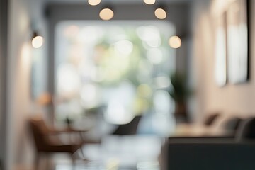 Blurred Interior, Lounge Area