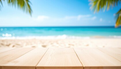 Fototapeta premium Relaxing beach scene tropical paradise photography coastal environment scenic view tranquility and serenity