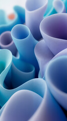 Obraz premium Abstract Colorful Paper Scrolls