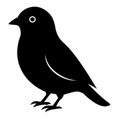 Graceful Canary Silhouette in Vector