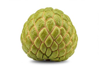 Obraz premium Custard apple fruit, close up, isolated on white background