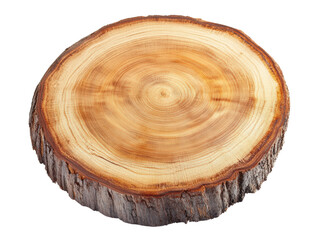 Wooden Round Slab: A close-up shot of a freshly cut wooden slab reveals intricate textures and natural patterns, showcasing the beauty of organic form and the essence of nature's artistry.