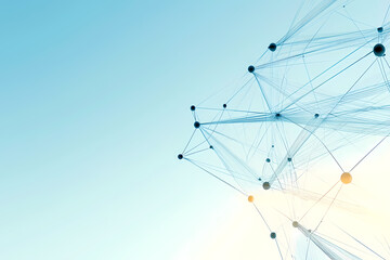 Futuristic abstract plexus background with connected dots and lines perfect for tech themes and digital innovation visuals