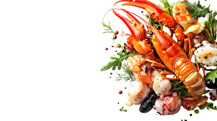 Fresh Lobster Seafood Isolated on White Background for Culinary Concepts