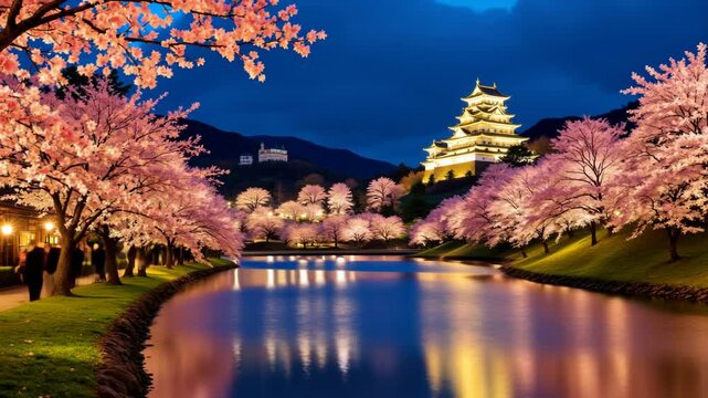 Night Blossoms in Hirosaki Concept