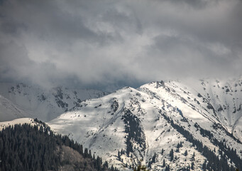 Obraz premium snow covered mountains in winter