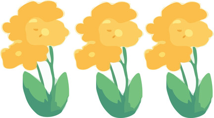 vector illustration of flowers