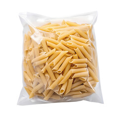 Dried Penne Pasta Bag on transparent background