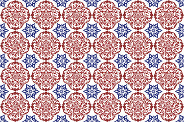 seamless floral pattern Ceramic tiles with oriental patterns, Uzbek Islamic patterns, oriental floral patterns in Arabic style
