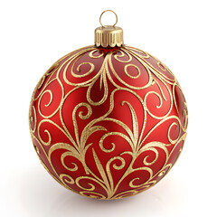 Christmas ball isolated on white background 