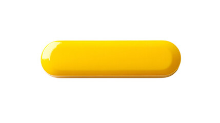 Yellow Pill On White Background - Professional Medical Image for Design Projects