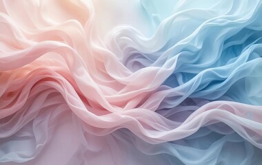 Obraz premium Abstract fabric with swirls and pastel colors