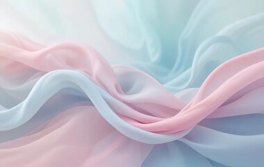 Obraz premium Abstract fabric with swirls and pastel colors