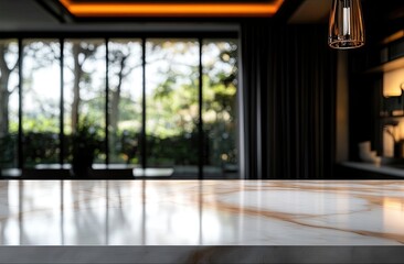 Modern Interior with Marble Top (1)