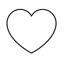 Heart Outline Icon Vector Illustration Simple and Clean