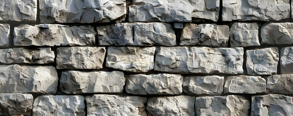 Obraz premium Close-up view of a stone wall structure
