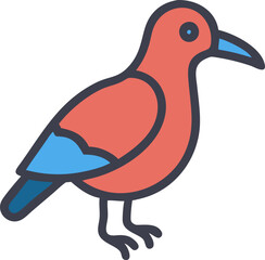 Animal Wildlife icon, cute animal icon, 