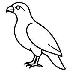Modern Hawk Line Art for Vector Design