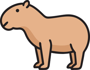 Animal Wildlife icon, cute animal icon, 