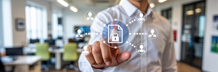 Secured document access within a network environment.