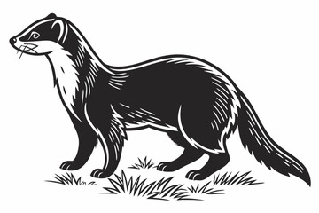 sable sihouette black vector