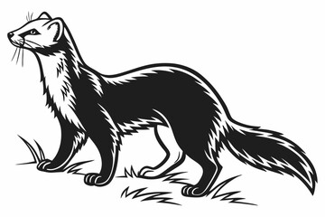 sable sihouette black vector