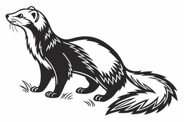 sable sihouette black vector