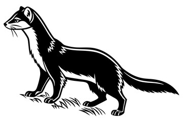 sable sihouette black vector