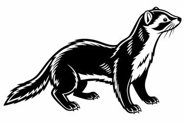 sable sihouette black vector