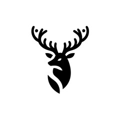 Fototapeta premium Red Deer Symbol Logo Icon