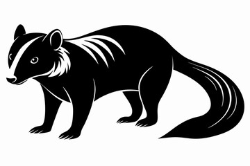 binturong sihouette black vector