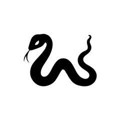 **"Serpent's Gaze: A Black Snake Silhouette with Curvy Shape and Minimalist Elegance, Symbolizing Mystery and Power"**  

Would you like to refine this for a specific application, such as a logo, tatt