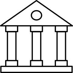 Villa Icon for Real Estate and Property