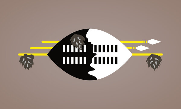 Nguni shield - symbol from the flag of Eswatini