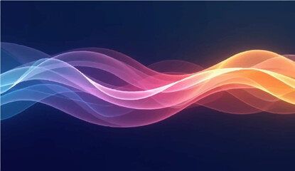 Colorful Abstract Wave Background

