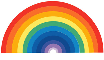 Obraz premium A vibrant rainbow arching across the sky.