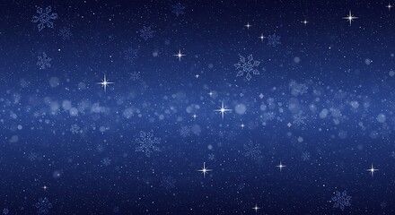Fototapeta premium Midnight Snowfall's Embrace AI Generated