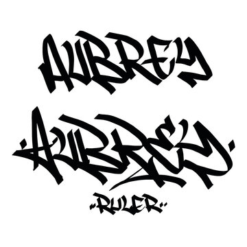Aubrey ruler holy name list meaning baptism bible christian religius graffiti handstyle lettering tags black and white logo