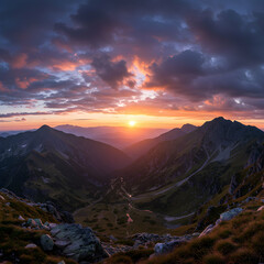 Stunning Sunset Mountain Landscape Photography: Epic Views & Dramatic Skies