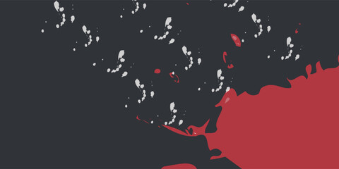 Abstract Sports Background with Red and Purple Brush Texture and Halftone Effect. Retro Grunge Background for Banner or Poster Design