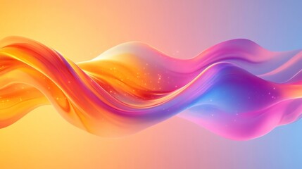 Obraz premium Abstract Colorful Swirling Wave Background